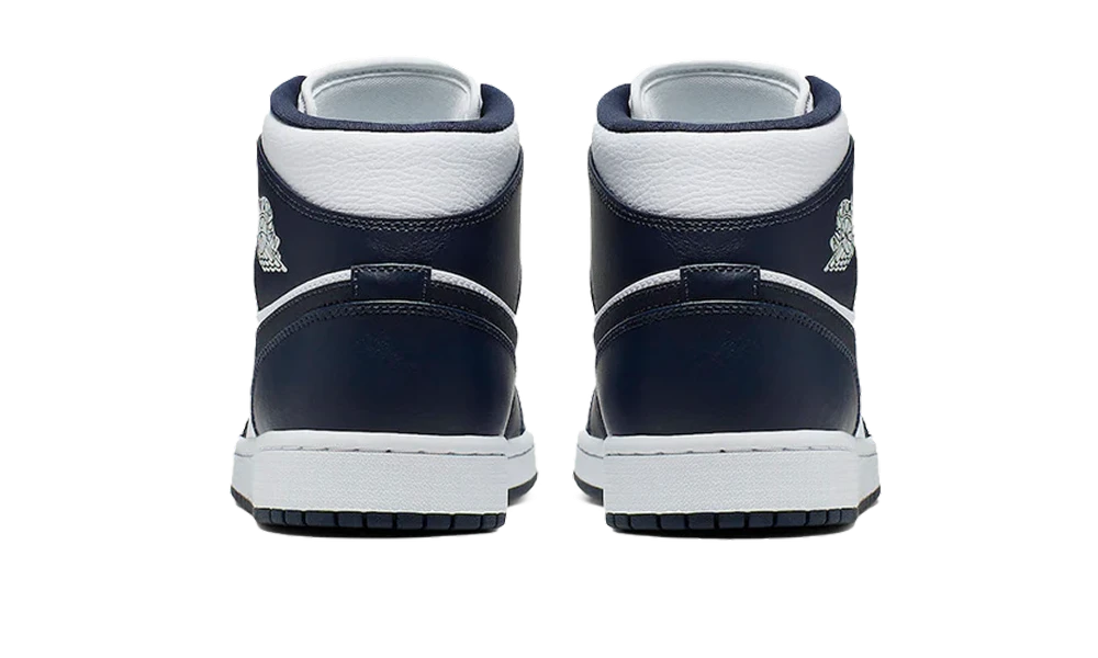 Air Jordan 1 Mid White Metallic Gold Obsidian