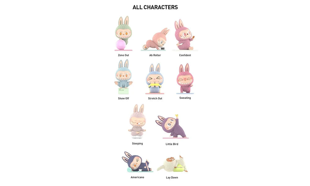 Pop Mart Labubu The Monsters Lazy Yoga Series