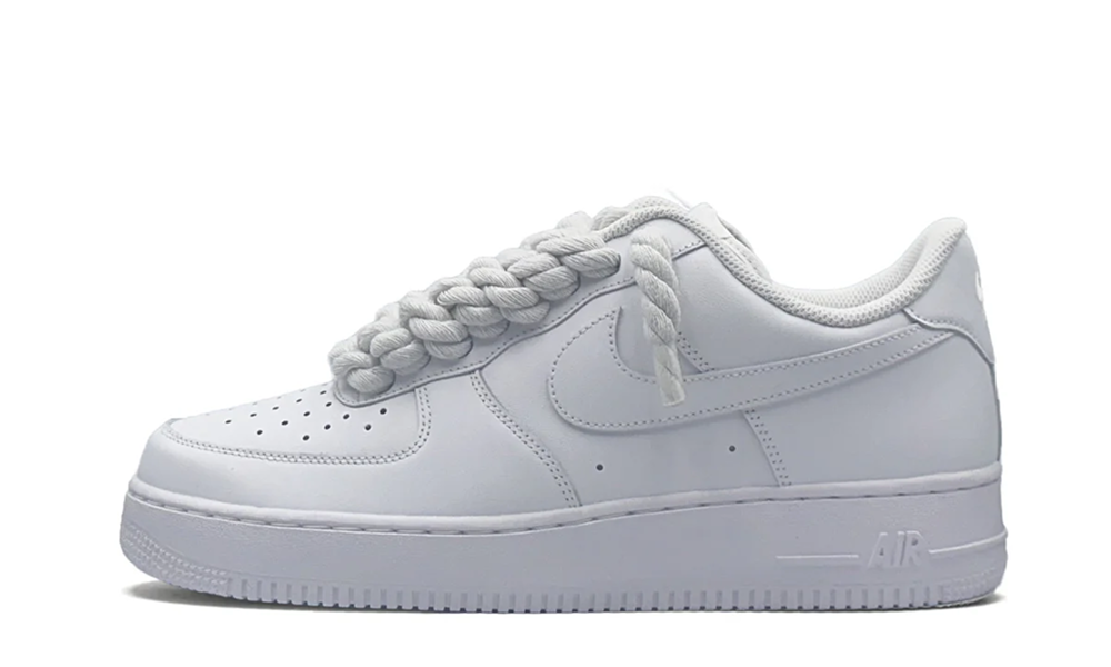 Nike Air Force 1 Low 07 Triple White / White Rope Laces