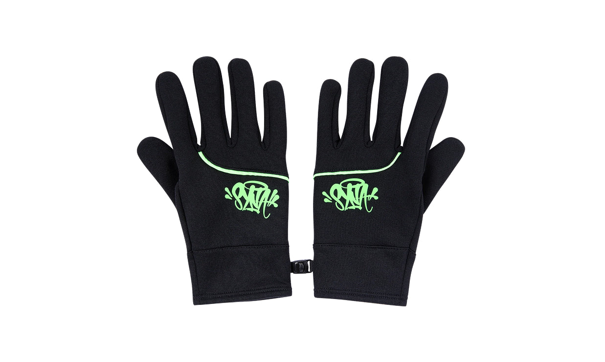 Syna No Trace Gloves - Black/Green