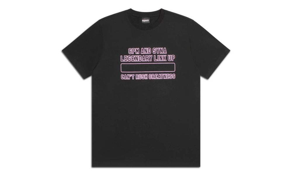 SYNA WORLD X 6PM RECORDS TEE BLACK