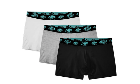 SYNA 3 PACK BOXER - WHITE/GREY/BLACK